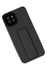 Uray store Samsung Galaxy A03 Kılıf Mega Standlı Silikon - Siyah - Görsel 3