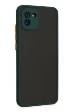 Uray store Samsung Galaxy A03 Kılıf Montreal Silikon Kapak - Yeşil - Görsel 2