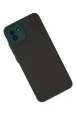 Uray store Samsung Galaxy A03 Kılıf Montreal Silikon Kapak - Yeşil - Görsel 3