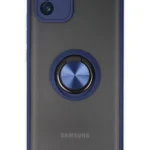 Uray store Samsung Galaxy A03 Kılıf Montreal Yüzüklü Silikon Kapak - Lacivert