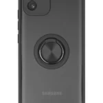 Uray store Samsung Galaxy A03 Kılıf Montreal Yüzüklü Silikon Kapak - Siyah