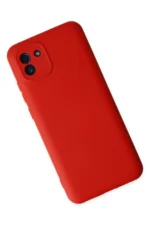 Uray store Samsung Galaxy A03 Kılıf Nano içi Kadife Silikon - Kırmızı - Görsel 3