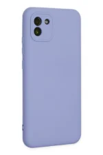 Uray store Samsung Galaxy A03 Kılıf Nano içi Kadife Silikon - Lila - Görsel 2