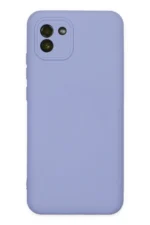 Uray store Samsung Galaxy A03 Kılıf Nano içi Kadife Silikon - Lila
