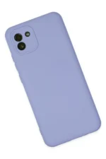 Uray store Samsung Galaxy A03 Kılıf Nano içi Kadife Silikon - Lila - Görsel 3
