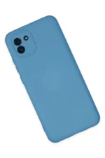 Uray store Samsung Galaxy A03 Kılıf Nano içi Kadife Silikon - Mavi - Görsel 2