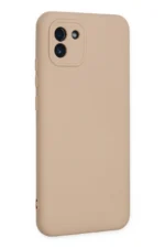 Uray store Samsung Galaxy A03 Kılıf Nano içi Kadife Silikon - Pudra - Görsel 2