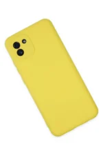 Uray store Samsung Galaxy A03 Kılıf Nano içi Kadife Silikon - Sarı - Görsel 3