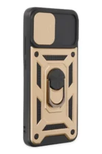 Uray store Samsung Galaxy A03 Kılıf Pars Lens Yüzüklü Silikon - Gold - Görsel 2