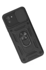 Uray store Samsung Galaxy A03 Kılıf Pars Lens Yüzüklü Silikon - Siyah - Görsel 3