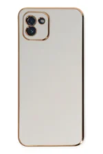 Uray store Samsung Galaxy A03 Kılıf Volet Silikon - Beyaz - Görsel 2