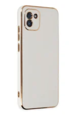 Uray store Samsung Galaxy A03 Kılıf Volet Silikon - Beyaz