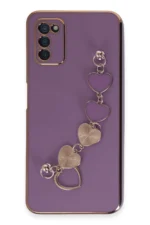 Uray store Samsung Galaxy A03S Kılıf Esila Silikon - Mor