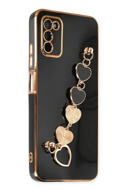 Uray store Samsung Galaxy A03S Kılıf Esila Silikon - Siyah