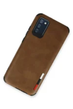 Uray store Samsung Galaxy A03S Kılıf Loop Deri Silikon - Kahverengi - Görsel 2