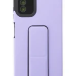 Uray store Samsung Galaxy A03S Kılıf Mega Standlı Silikon - Lila