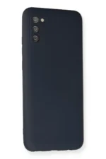 Uray store Samsung Galaxy A03S Kılıf Nano içi Kadife Silikon - Lacivert - Görsel 2