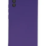 Uray store Samsung Galaxy A03S Kılıf Nano içi Kadife Silikon - Mor