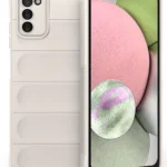 Uray store Samsung Galaxy A03S Kılıf Optimum Silikon - Krem