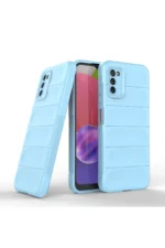 Uray store Samsung Galaxy A03S Kılıf Optimum Silikon - Sky Blue - Görsel 2