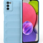 Uray store Samsung Galaxy A03S Kılıf Optimum Silikon - Sky Blue