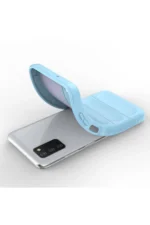 Uray store Samsung Galaxy A03S Kılıf Optimum Silikon - Sky Blue - Görsel 4