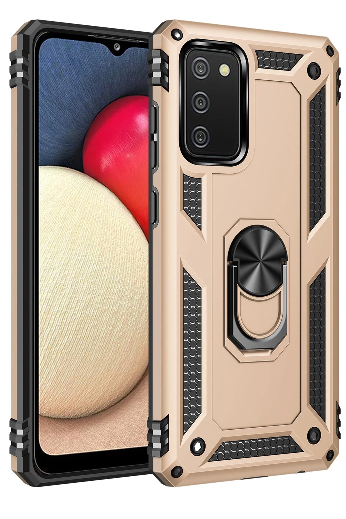 newface-samsung-galaxy-a03s-kilif-sofya-yuzuklu-silikon-kapak-gold-default Uray store Samsung Galaxy A03S Kılıf Sofya Yüzüklü Silikon Kapak - Gold - Görsel 1