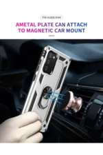 Uray store Samsung Galaxy A03S Kılıf Sofya Yüzüklü Silikon Kapak - Gümüş - Görsel 7