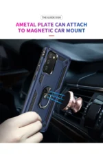 Uray store Samsung Galaxy A03S Kılıf Sofya Yüzüklü Silikon Kapak - Lacivert - Görsel 7