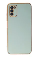 Uray store Samsung Galaxy A03S Kılıf Volet Silikon - Açık Yeşil - Görsel 2
