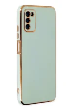 Uray store Samsung Galaxy A03S Kılıf Volet Silikon - Açık Yeşil