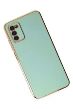 Uray store Samsung Galaxy A03S Kılıf Volet Silikon - Açık Yeşil - Görsel 3