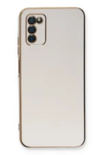 Uray store Samsung Galaxy A03S Kılıf Volet Silikon - Beyaz - Görsel 2