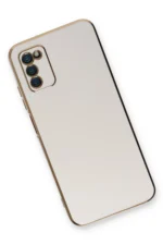 Uray store Samsung Galaxy A03S Kılıf Volet Silikon - Beyaz - Görsel 3