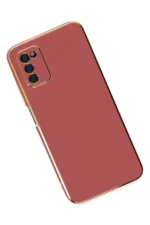 Uray store Samsung Galaxy A03S Kılıf Volet Silikon - Kırmızı - Görsel 3
