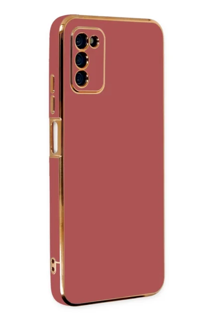 Uray store Samsung Galaxy A03S Kılıf Volet Silikon - Kırmızı