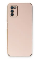 Uray store Samsung Galaxy A03S Kılıf Volet Silikon - Pembe - Görsel 2