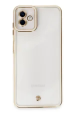 Uray store Samsung Galaxy A04 Kılıf Liva Lens Silikon - Beyaz - Görsel 2