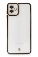 Uray store Samsung Galaxy A04 Kılıf Liva Lens Silikon - Siyah - Görsel 2