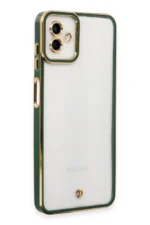 Uray store Samsung Galaxy A04 Kılıf Liva Lens Silikon - Yeşil