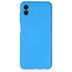 Uray store Samsung Galaxy A04 Kılıf Nano içi Kadife Silikon - Mavi