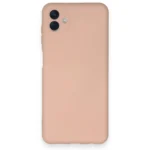 Uray store Samsung Galaxy A04 Kılıf Nano içi Kadife Silikon - Pudra