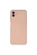 Uray store Samsung Galaxy A04 Kılıf Nano içi Kadife Silikon - Pudra