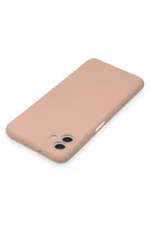Uray store Samsung Galaxy A04 Kılıf Nano içi Kadife Silikon - Pudra - Görsel 4