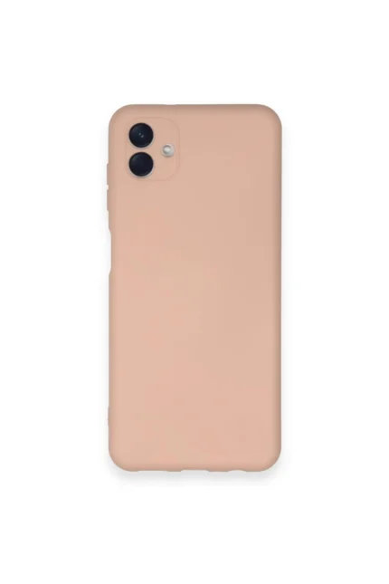 Uray store Samsung Galaxy A04 Kılıf Nano içi Kadife Silikon - Pudra