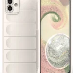 Uray store Samsung Galaxy A04 Kılıf Optimum Silikon - Krem