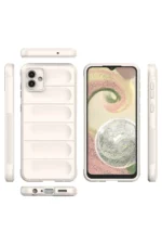 Uray store Samsung Galaxy A04 Kılıf Optimum Silikon - Krem - Görsel 3