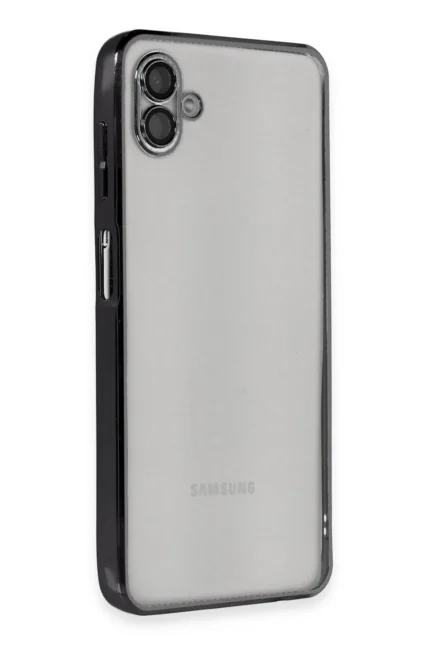 Uray store Samsung Galaxy A04 Kılıf Razer Lensli Silikon - Siyah