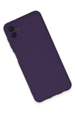 Uray store Samsung Galaxy A04E Kılıf Nano içi Kadife Silikon - Mor - Görsel 3