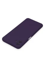 Uray store Samsung Galaxy A04E Kılıf Nano içi Kadife Silikon - Mor - Görsel 4